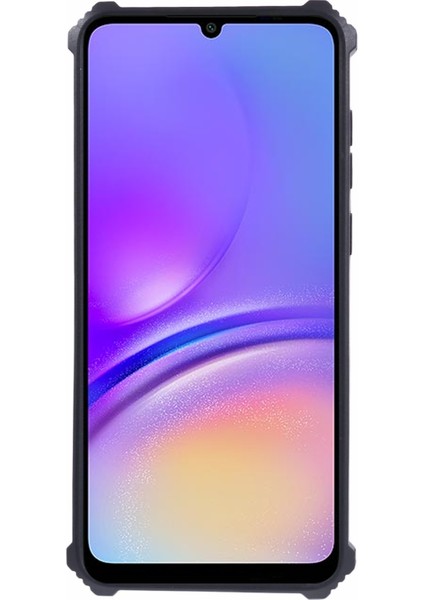 Samsung Galaxy A05 4g Telefon Kılıfı Için Yumuşak Tpu Sert Pc Sert Zırh Darbeye Dayanıklı Kapak Kickstand-Siyah (Yurt Dışından)