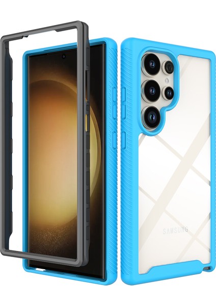Samsung Galaxy S24 Ultra Pc+Tpu Koruma Bebek Mavisi Telefon Kılıfı (Yurt Dışından)