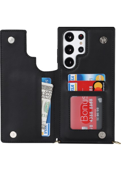 Samsung Galaxy S24 Ultra Crossbody Kickstand Rfıd Engelleme Telefon Kılıfı (Yurt Dışından) fiyatları