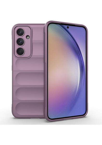Samsung Galaxy A55 5g Cep Telefonu Kılıfı Düşmeye Dayanıklı Tpu Arka Kapak-Açık Mor (Yurt Dışından)