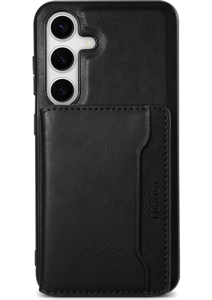 Samsung Galaxy S24+ Manyetik Koruma Çıkarılabilir Kart Çantası Telefon Kılıfı (Yurt Dışından)