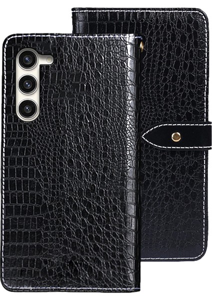 Samsung Galaxy S24+ Deri Timsah Dokulu Telefon Kılıfı (Yurt Dışından)