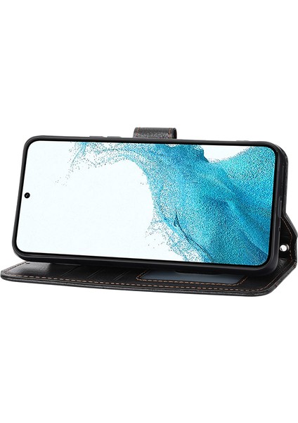 Samsung Galaxy S24+ Manyetik Fermuarlı Cep u Bilek Askılı Telefon Kılıfı (Yurt Dışından)