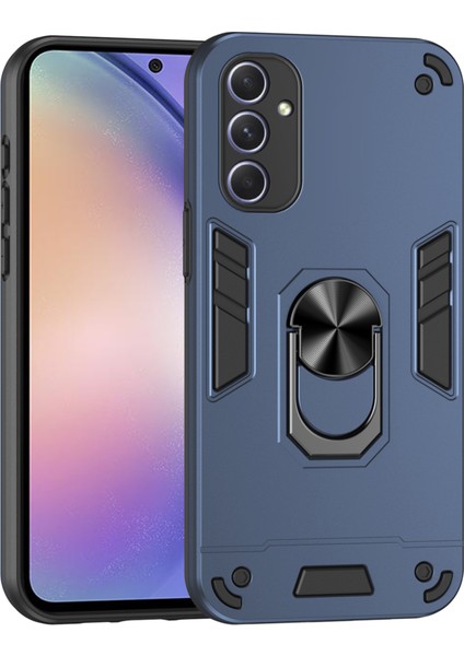 Samsung Galaxy A54 5g Kickstand Telefon Kılıfı Desteği Manyetik Araç Montajı-Mavi (Yurt Dışından)