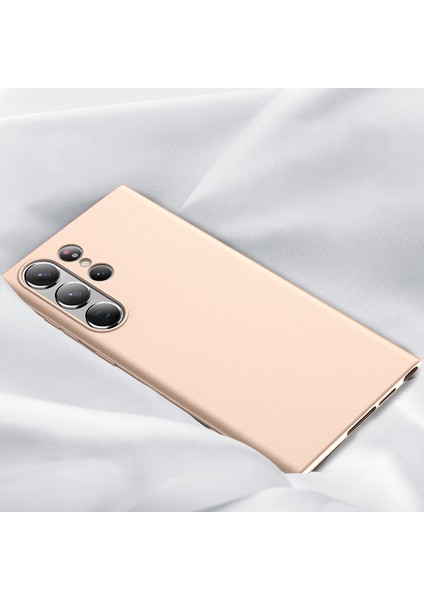 Guardian Serisi Samsung Galaxy S24 Ultra Mat Tpu Altın Telefon Kılıfı (Yurt Dışından)