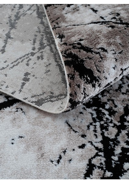 Rome Koleksiyonu 413 Bej Akrilik Parlak Yumuşak Dokulu Salon Mutfak Antre Halı Yolluk modelleri