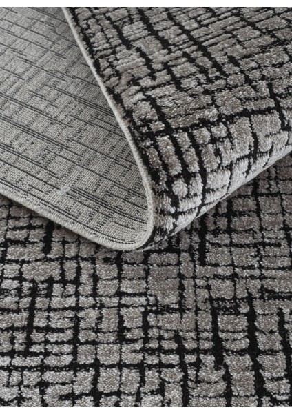 Rome Koleksiyonu 424 Kahve Akrilik Parlak Yumuşak Dokulu Salon Mutfak Antre Halı Yolluk modelleri