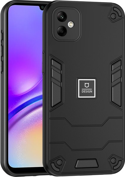 Samsung Galaxy A05 4g Telefon Kılıfı Sert Pc + Yumuşak Tpu Çizilmez Kapak-Siyah (Yurt Dışından)