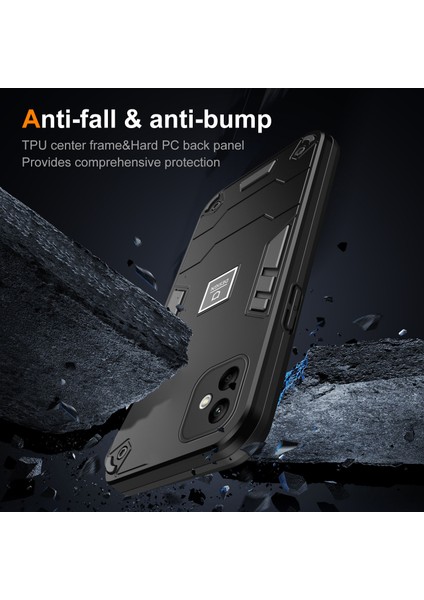 Samsung Galaxy A05 4g Telefon Kılıfı Sert Pc + Yumuşak Tpu Çizilmez Kapak-Siyah (Yurt Dışından) modelleri