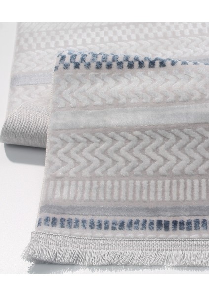 Rome Koleksiyonu 428 Gri Akrilik Parlak Yumuşak Dokulu Salon Mutfak Antre Halı Yolluk indirimleri