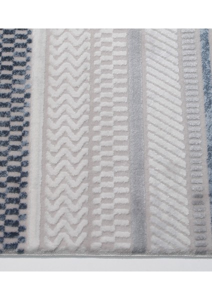 Rome Koleksiyonu 428 Gri Akrilik Parlak Yumuşak Dokulu Salon Mutfak Antre Halı Yolluk fırsatları