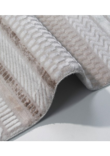 Rome Koleksiyonu 428 Kahve Akrilik Parlak Yumuşak Dokulu Salon Mutfak Antre Halı Yolluk fiyatları