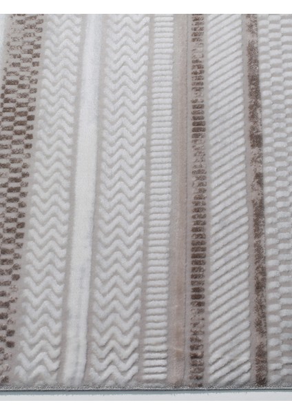 Rome Koleksiyonu 428 Kahve Akrilik Parlak Yumuşak Dokulu Salon Mutfak Antre Halı Yolluk fırsatları