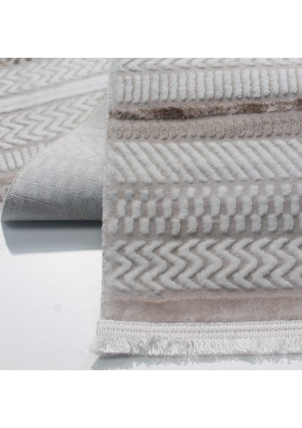 Rome Koleksiyonu 428 Kahve Akrilik Parlak Yumuşak Dokulu Salon Mutfak Antre Halı Yolluk indirimleri