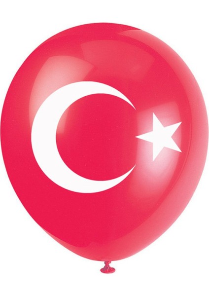 Ay Yıldız Baskılı Balon 5 Adet