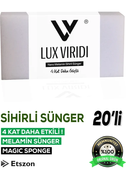 Lux Viridi Sihirli Sünger (Magic Sponge) 20 Adet