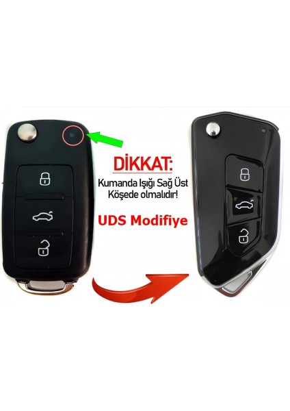 Volkswagen Skoda Seat Uds Kumanda Kabı Dönüşüm Çevirici Jetta Golf Polo Caddy Superb Octavia Leon