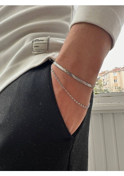 Ince Detay Erkek Bileklik Kadın Paslanmaz Çelik Unısex Kararmaz Renk Atmaz modelleri