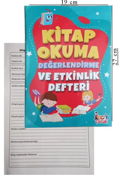 Kitap Okuma Değerlendirme ve Etkinlik Defteri Özet Defteri 1 Adet Kitap Özet Defteri