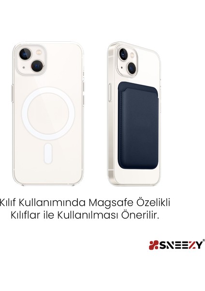 Iphone 15-15 Plus-15 Pro-15 Pro Max Uyumlu Birinci Sınıf Magsafe Cüzdan Magsafe Deri Kartlık