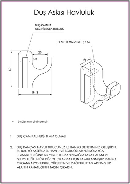 Beyaz Duşakabin Askısı - Beyaz Havlu Askılık - 8 mm Cam Kalınlığına Uygun fiyatları