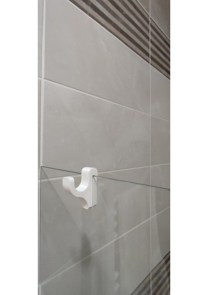 Siyah Duşakabin Askısı - Siyah Havlu Askılık - 6 mm Cam Kalınlığına Uygun modelleri