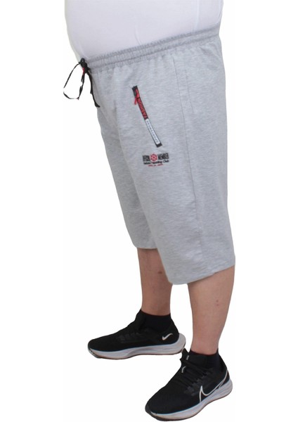 Mocgrande Erkek Büyük Beden Penye Şort Yachting Club 24635 Grı Melanj fiyatları