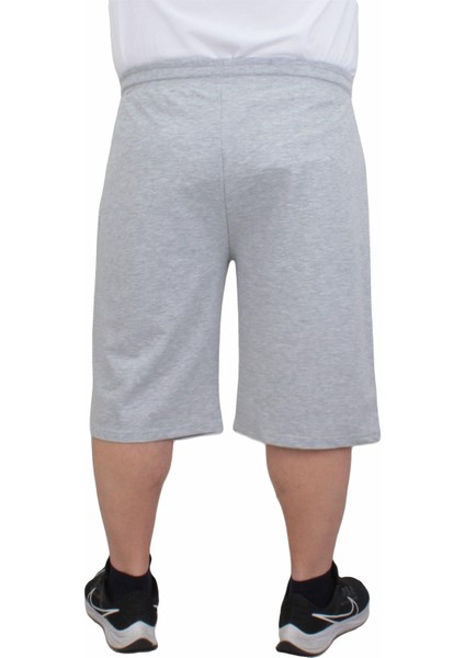 Mocgrande Erkek Büyük Beden Penye Şort Yachting Club 24635 Grı Melanj modelleri