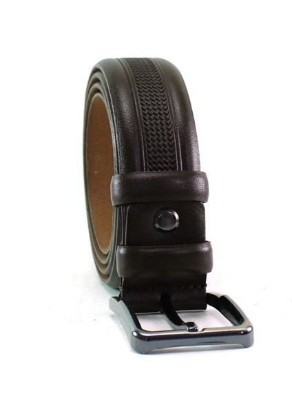 Deri Kemer Kahve Klasik Desenli 81037 indirimleri