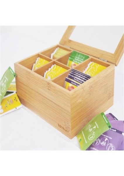 Misto - 6 Bölmeli Çay Kutusu