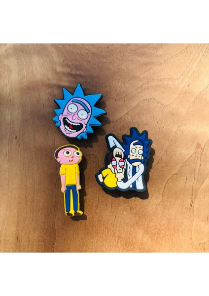 Crosc Jibbitz Terlik Süsü Rick And Morty 3 'lü Set