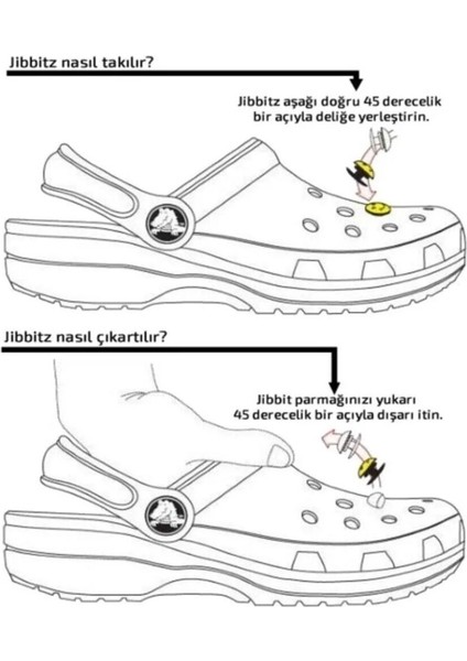 Crocs Jibbitz Terlik Süsü Susam Sokağı Edi ve Büdü 2'li Set