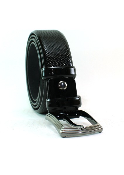 Deri Kemer Siyah Rugan Lazer Desen 81056 fırsatları