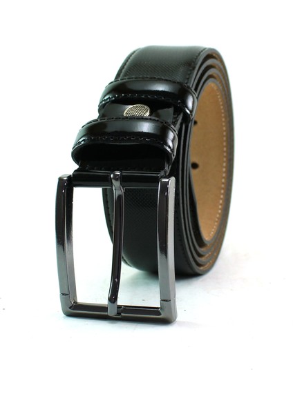 Deri Kemer Siyah Dikişli Lazer Desen 81059 fırsatları