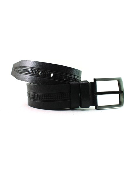 Deri Kemer Siyah Spor Desenli 81048 fiyatları