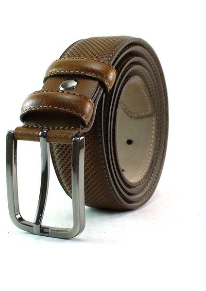 Deri Kemer Kahve Lazer Desen 81054 fırsatları