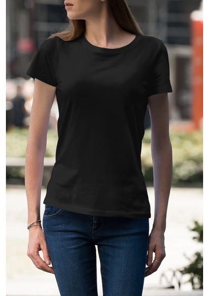 Premium Kalite Siyah %100 Pamuklu Tişört