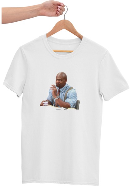 Terry Loves Yogurt Brooklyn Nine Nine Baskılı Sevgili, Eş, Özel Gün Hediye Beyaz T-Shirt modelleri