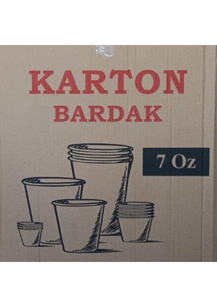 Yamaç Home 7 Oz 200 ml Karton Bardak 100 Adet