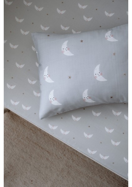 Minik Aylı Organik Bebek Lastikli Çarşaf Seti (120X200+20) - Mini Moons fiyatları