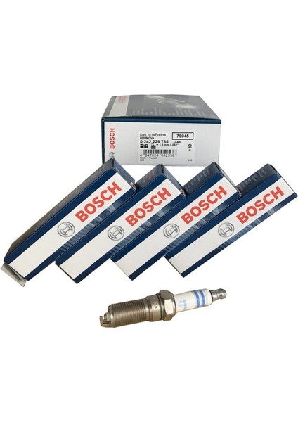 Ford Focus Ateşleme Bujisi Takımı 1.6 Benzinli (1998-2011) 0242229785 Bosch
