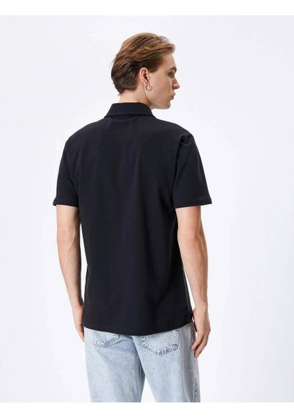 4Sam10006Mk Koton Erkek T-Shirt Siyah fırsatları