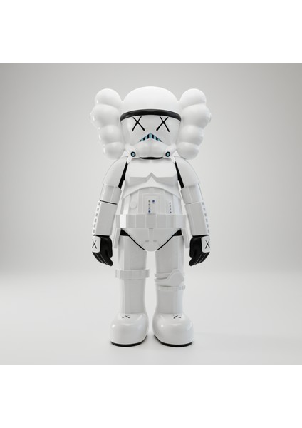 Kaws Stormtrooper Figür Kaws Boyalı Figür Kaws Starwars Figür Büyük Boy 20CM