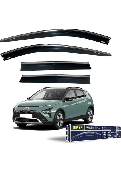 Hyundai bayon cam rüzgarlığı kromlu 2021+ niken