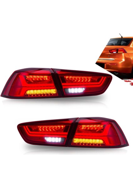 Mitsubishi lancer arka stop lambası ledli kırmızı 2008+