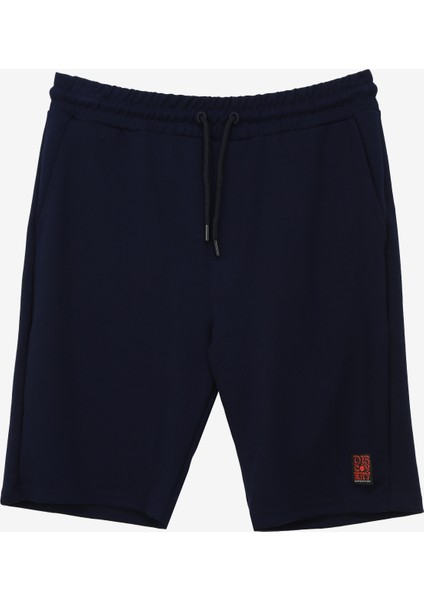 Lacivert Erkek Sweat Şort D4SM-SHT3221