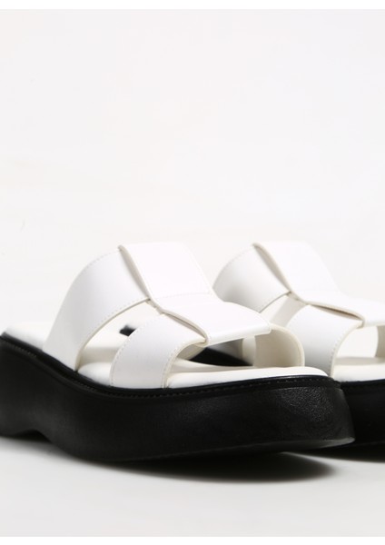 Beyaz Kadın Terlik Dafna modelleri