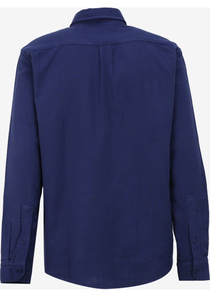 Loose Fit Lacivert Erkek Gömlek L66N20529513 Uzun Kollu Gömlek fiyatları