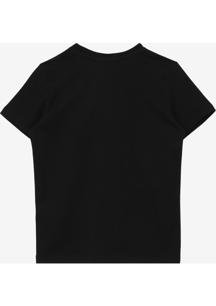 Siyah Erkek Çocuk Bisiklet Yaka Oversized Baskılı T-Shirt C4SB-TST4035 fiyatları