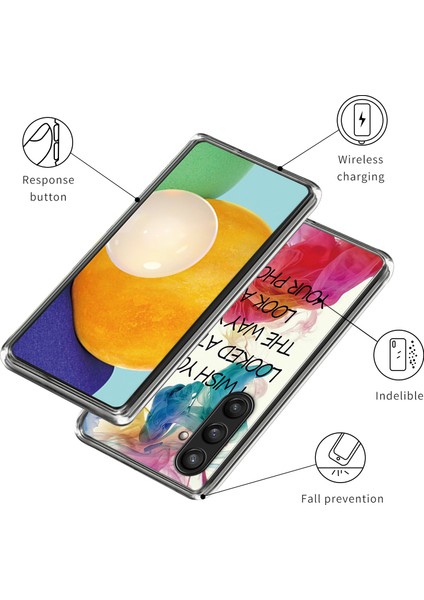 Samsung Galaxy S24+ Tpu Koruyucu Sanat Desen Baskı Bana Baktı Telefon Kılıfı (Yurt Dışından) modelleri